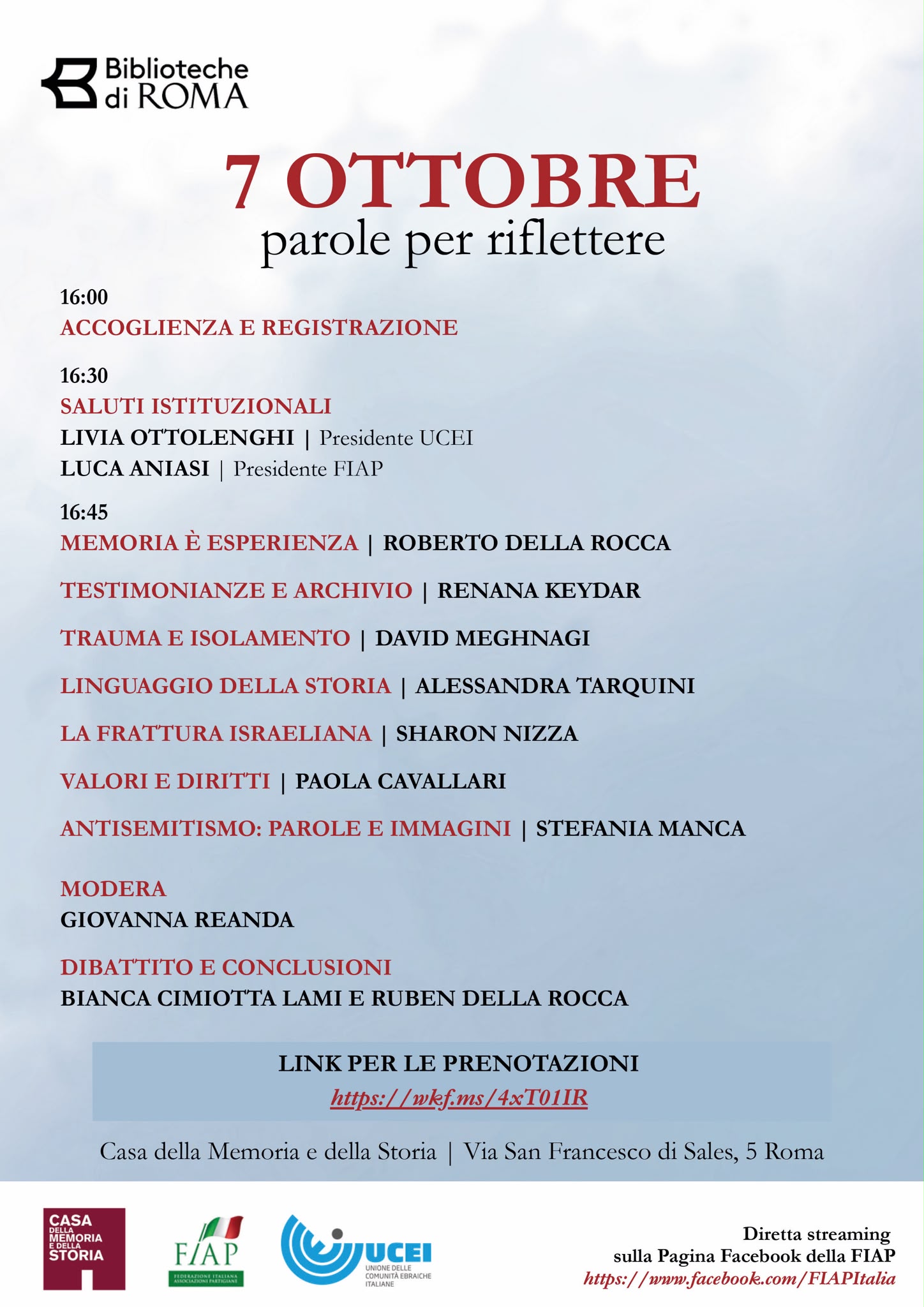 7 Ottobre - Parole per riflettere